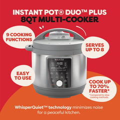 Instant Pot Instant Pot panel inclinado con pantalla y controles fáciles para recetas guiadas