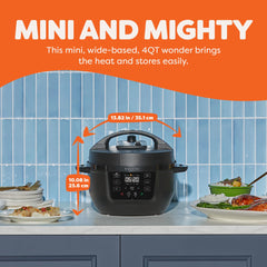 Instant Pot RIO Mini cubeta de acero inoxidable destacada para limpieza rápida y durabilidad