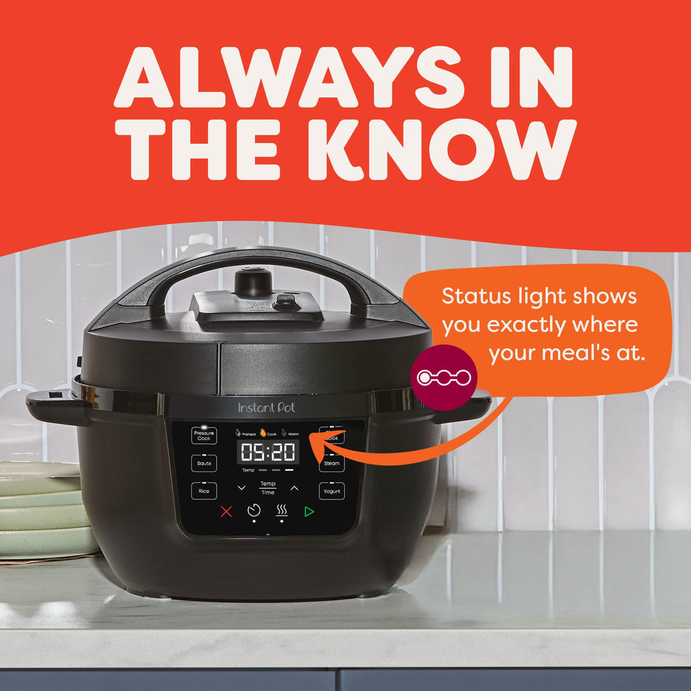 Instant Pot RIO Mini rejilla de vapor de acero inoxidable incluida para cocinar al vapor eficiente