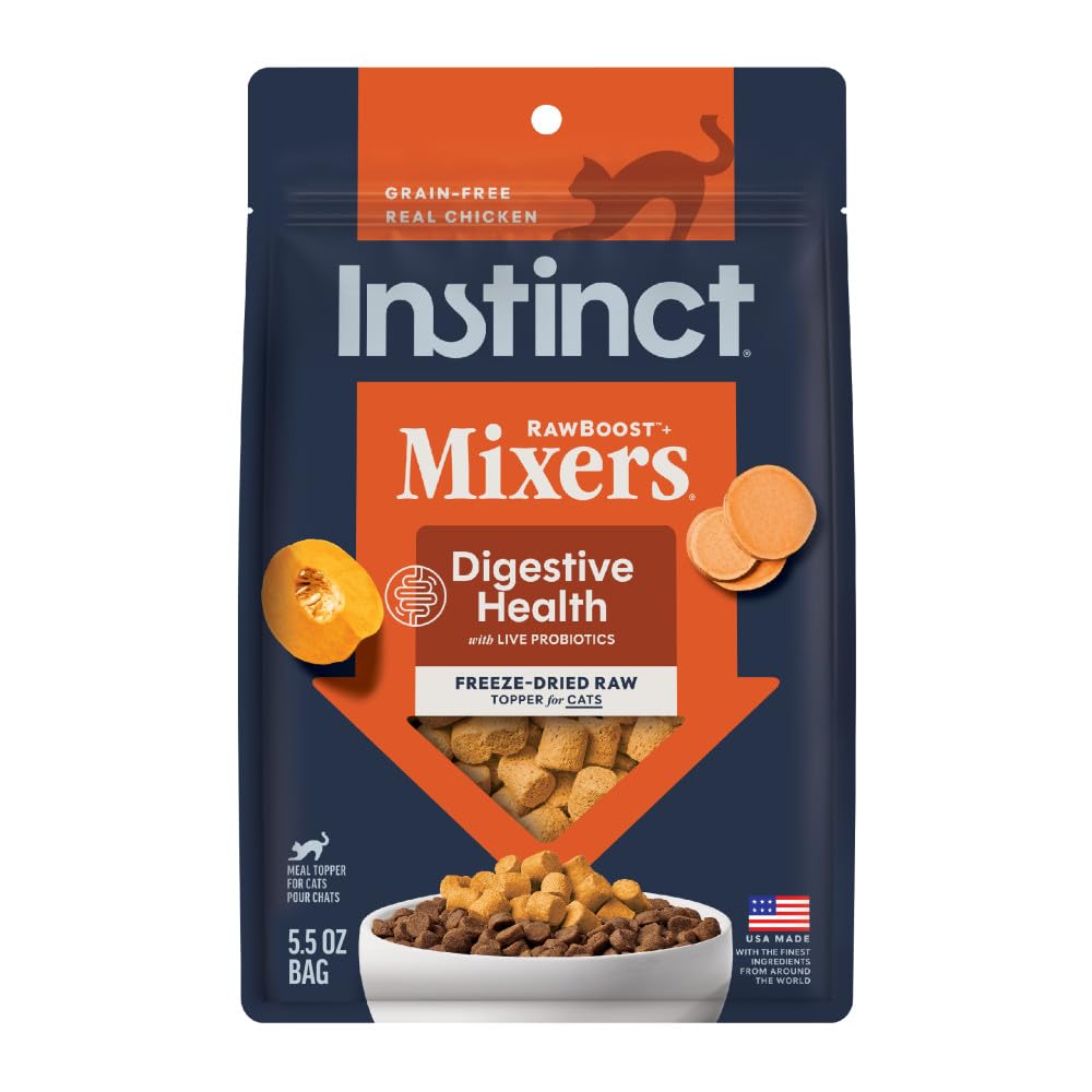 Instinct frente del empaque mostrando la receta Digestive Health y beneficios