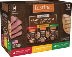Instinct front packaging showing variety pack and clear labels for convenience