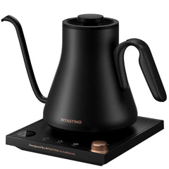 intasting hervidor frente mostrando diseño compacto y control preciso