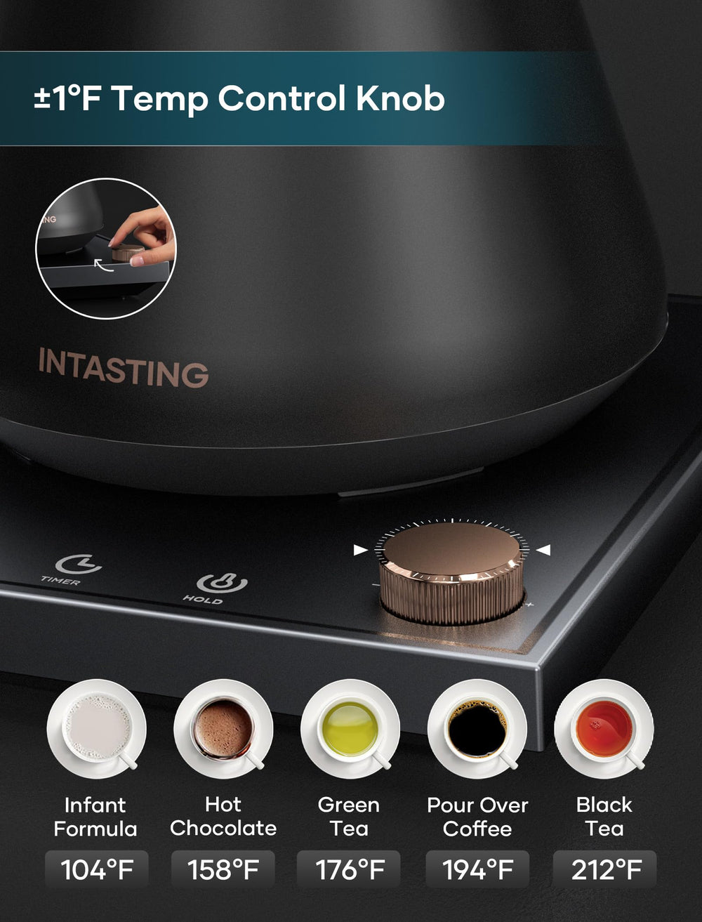 intasting interior acero inoxidable 304 sin plástico, higiénico