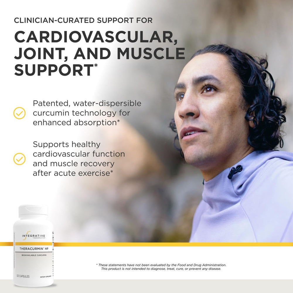 Integrative Therapeutics cápsula en mano, fácil de tragar y dosificada para recuperación