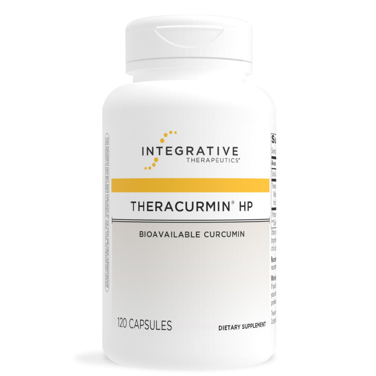 Integrative Therapeutics frasco frontal mostrando la etiqueta y beneficio de alta biodisponibilidad