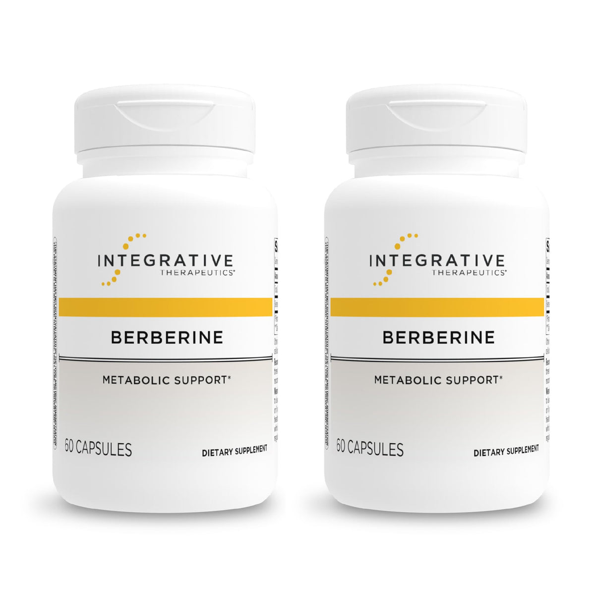 Integrative Therapeutics frasco frontal mostrando 120 cápsulas y beneficio de apoyo metabólico