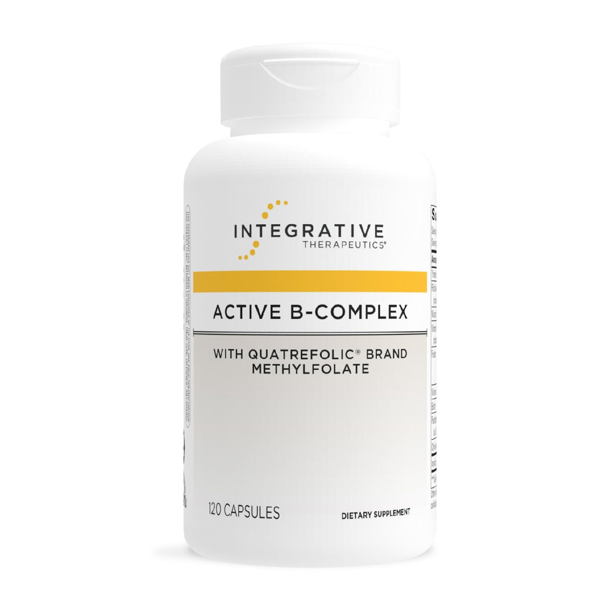 Integrative Therapeutics envase frontal mostrando 120 cápsulas y beneficios