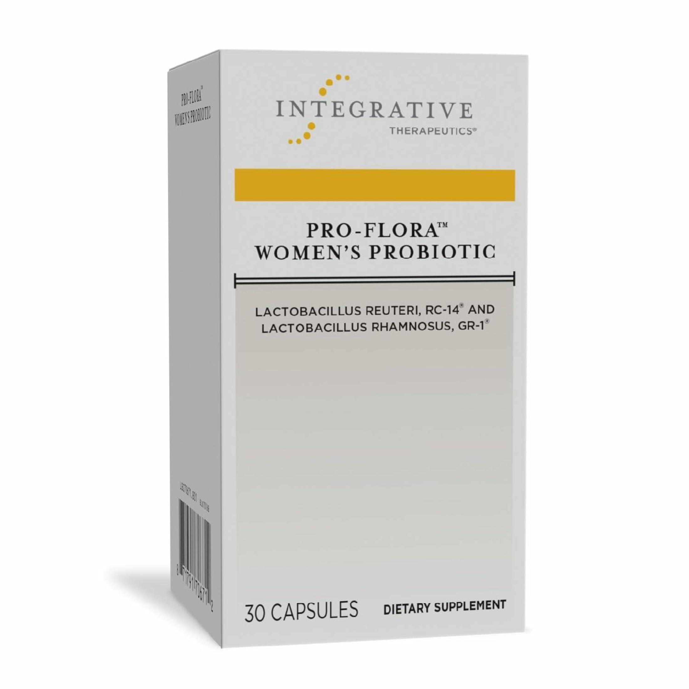 Integrative Therapeutics envase frontal mostrando nombre y beneficio de salud íntima