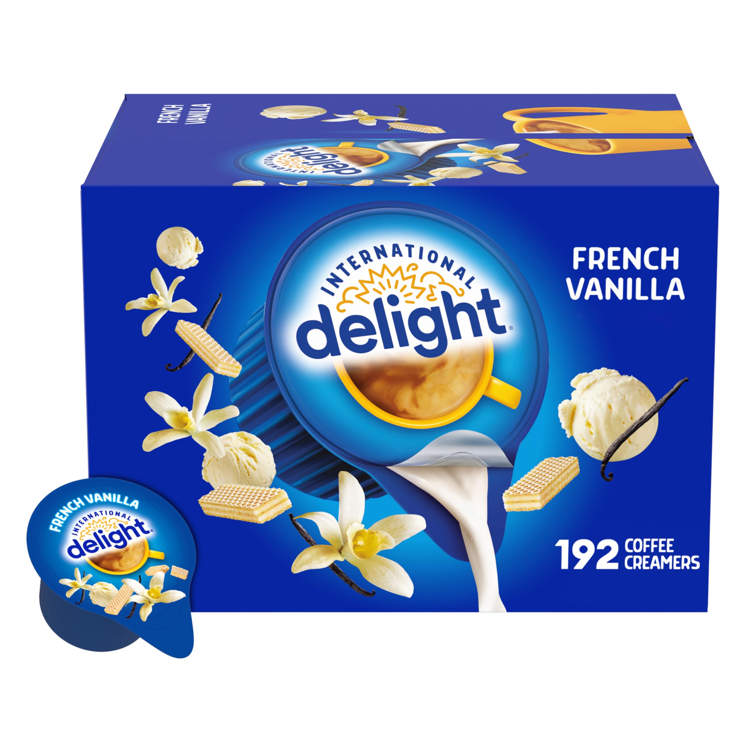 International Delight vista frontal del paquete, presentación y cantidad