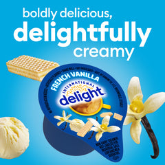 International Delight porción individual abierta mostrando la crema fácil de usar