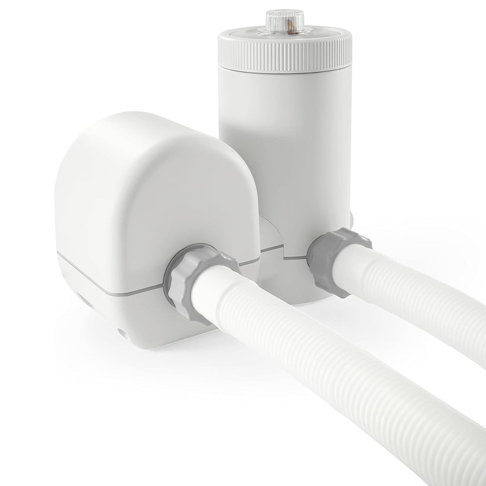 Intex bomba montada en piscina elevando la calidad del agua con mejor circulación