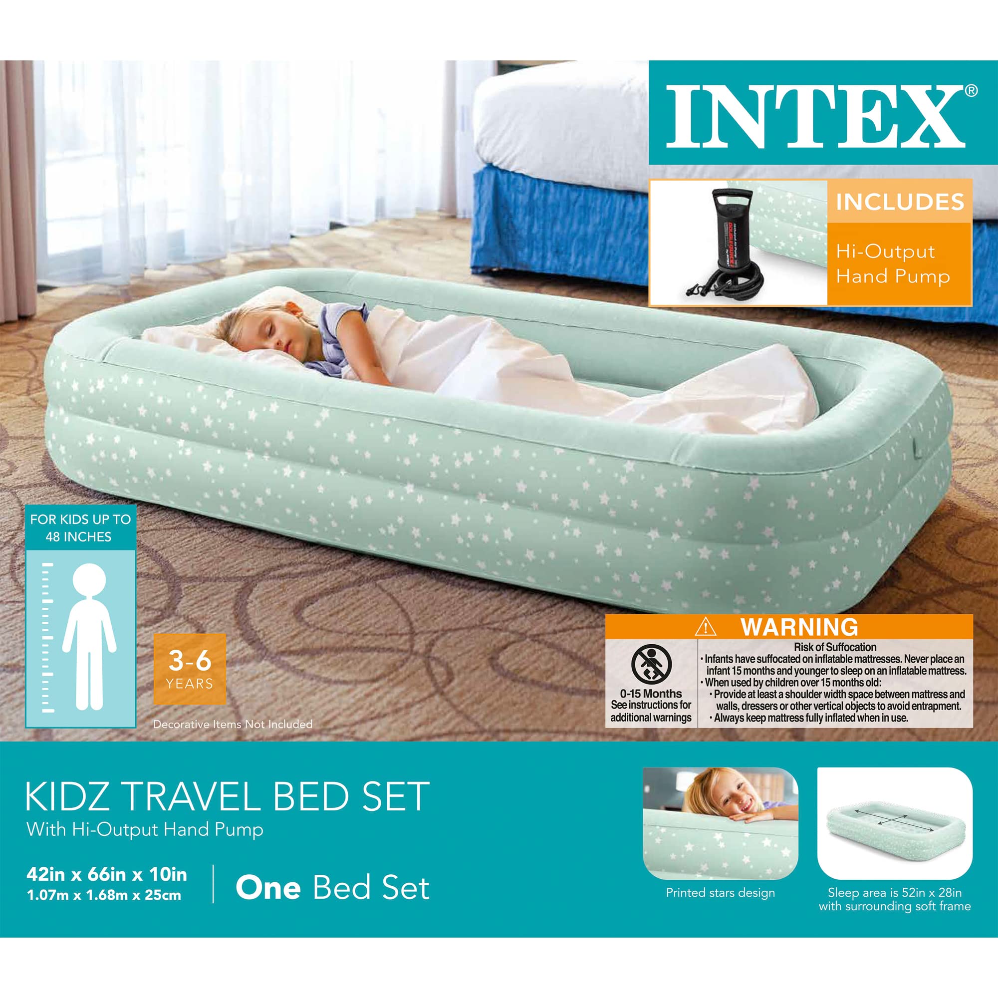 Intex etiqueta y cierre que indican control de calidad y seguridad