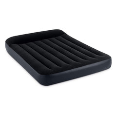 Intex colchón frontal empacado mostrando embalaje compacto y montaje rápido