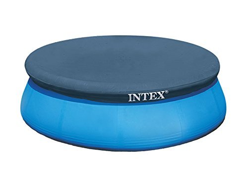 Intex cubierta redonda frontal mostrando ajuste y protección contra suciedad