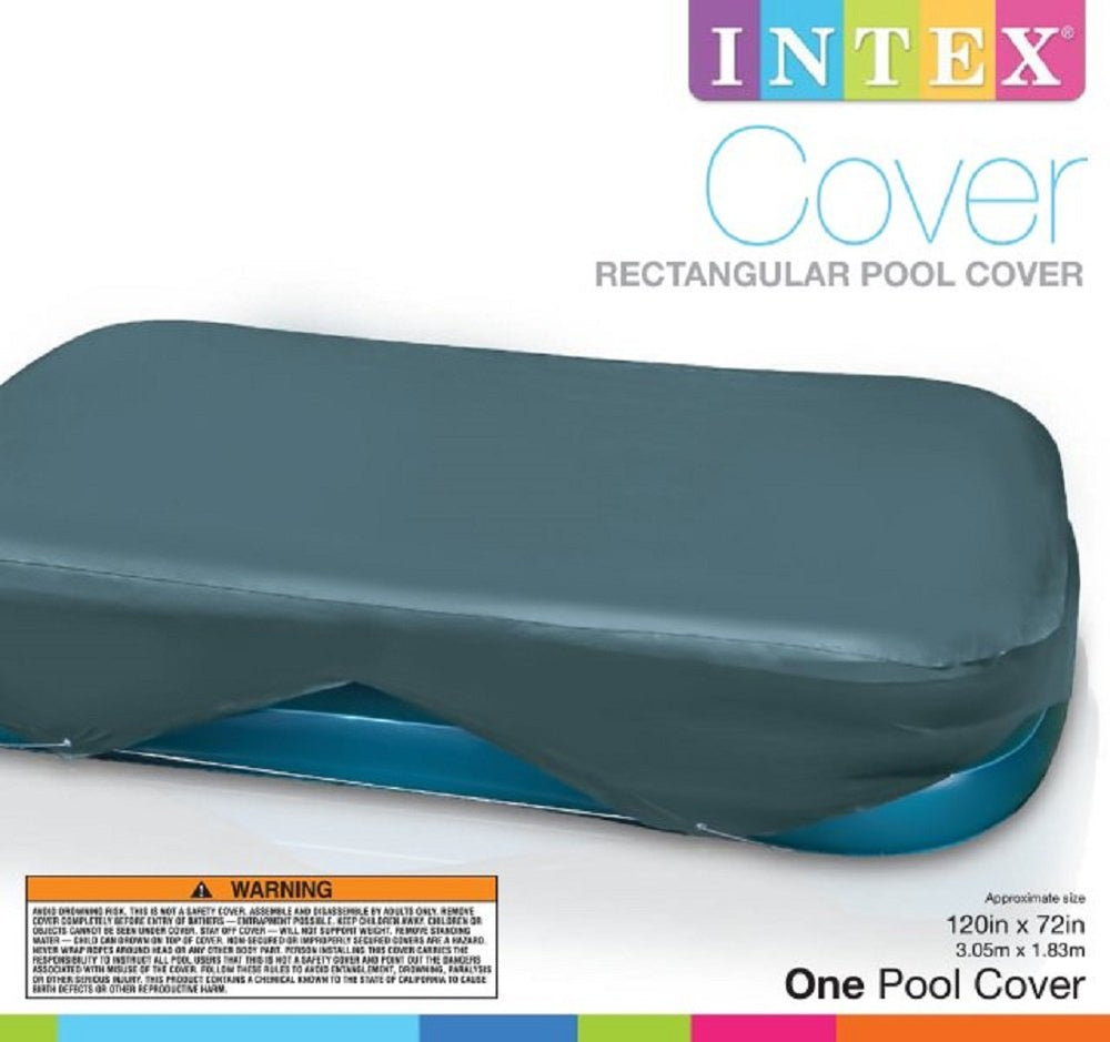 Intex etiqueta con dimensiones y cuerdas de sujeción para ajuste seguro