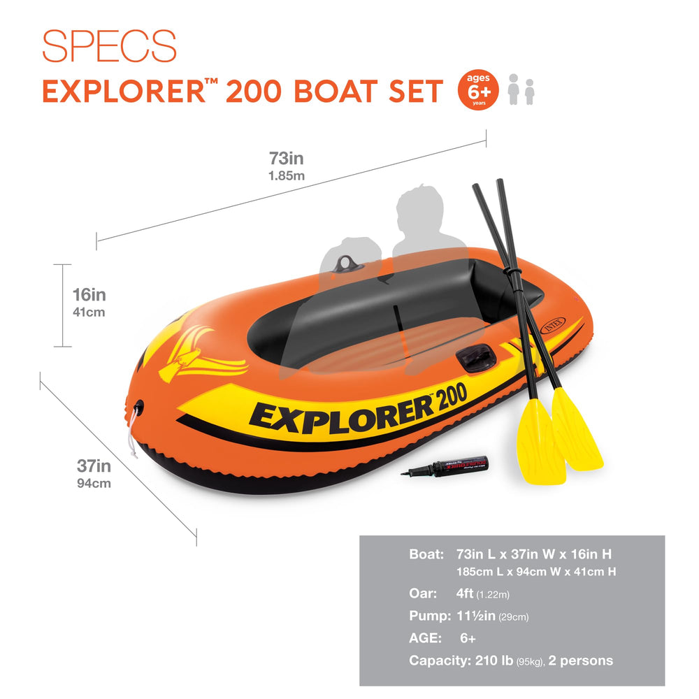 Intex Explorer 200 primer plano del piso inflable mostrando confort y rigidez