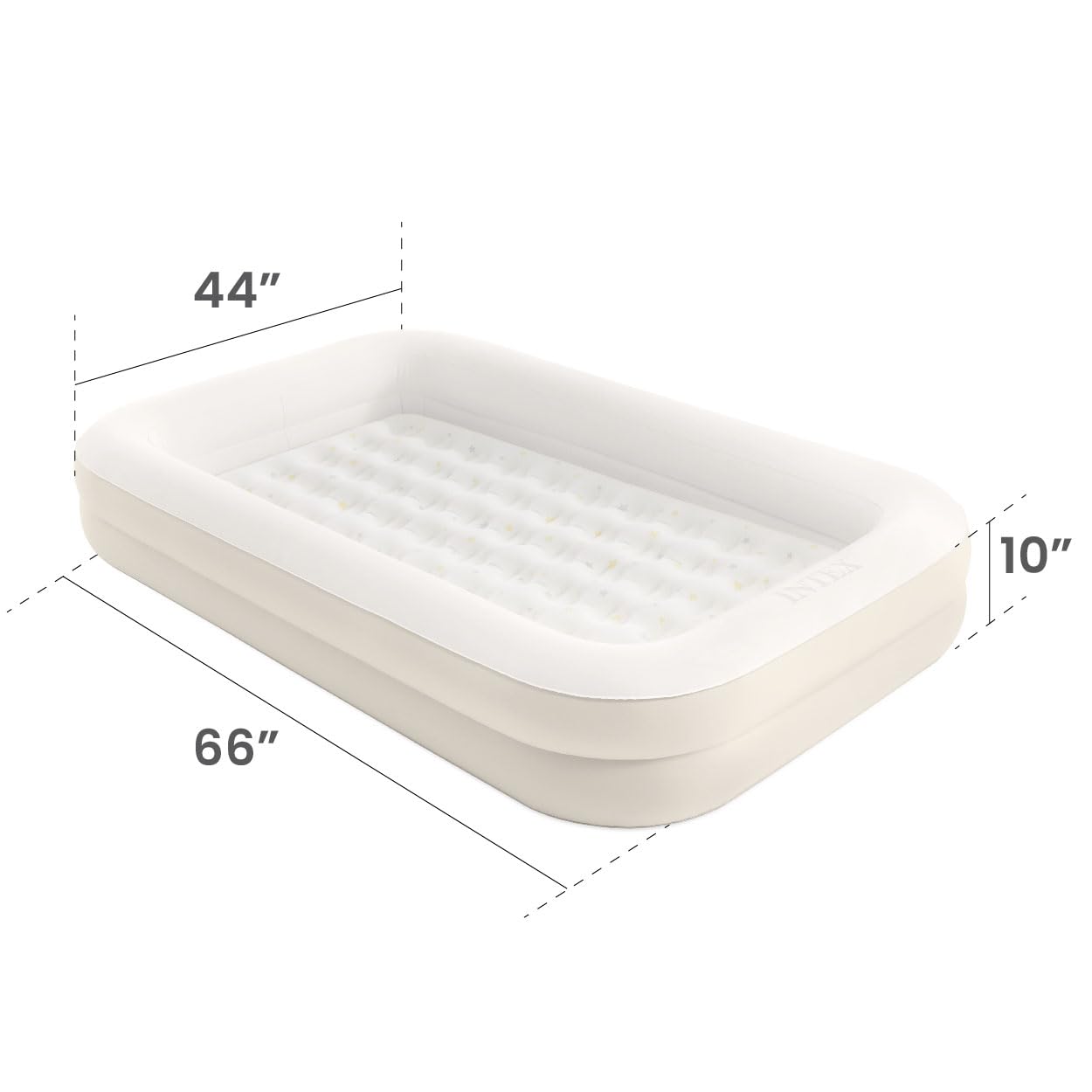 Intex plush surface close-up showing soft texture and child comfort