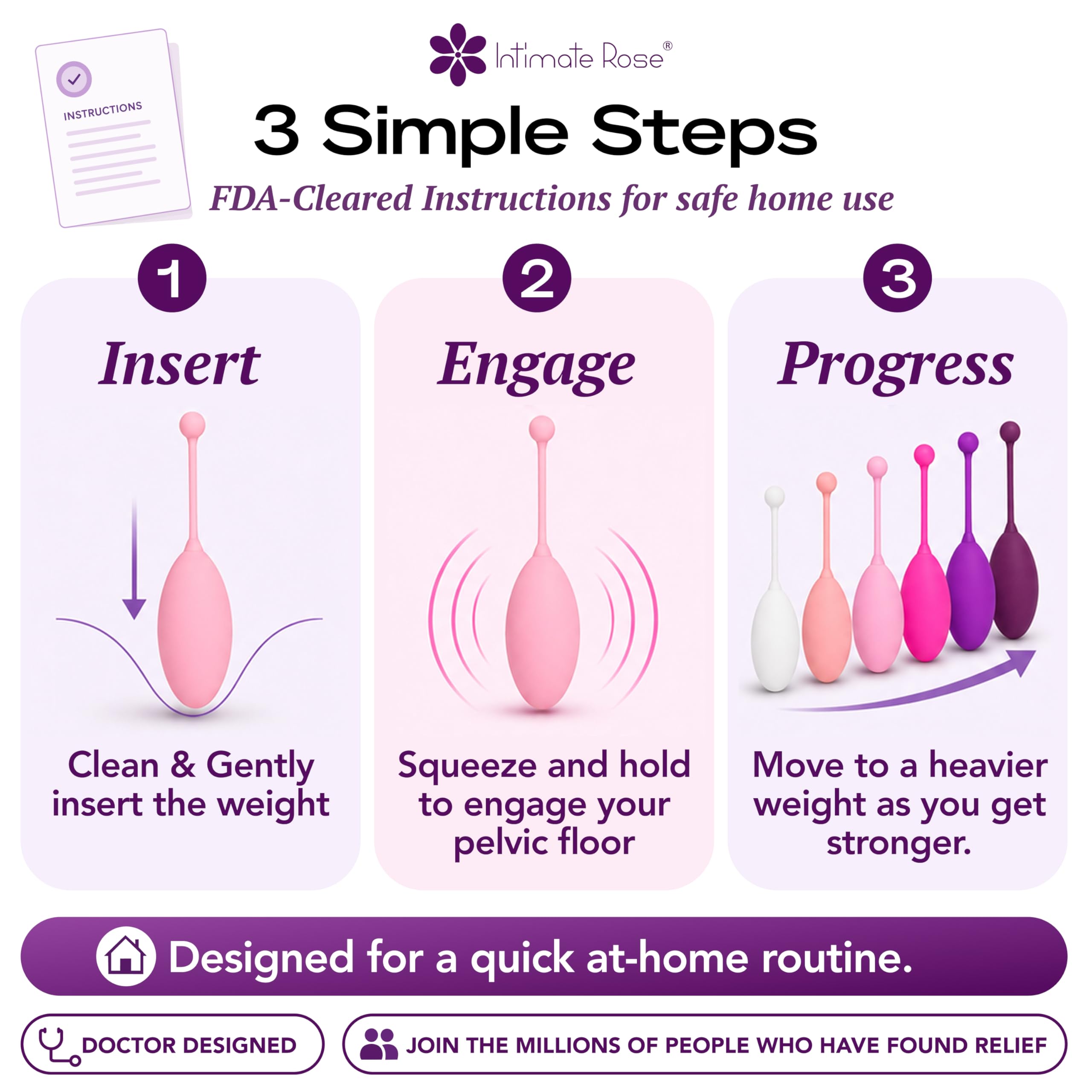 Intimate Rose demostración de limpieza con agua y jabón neutro