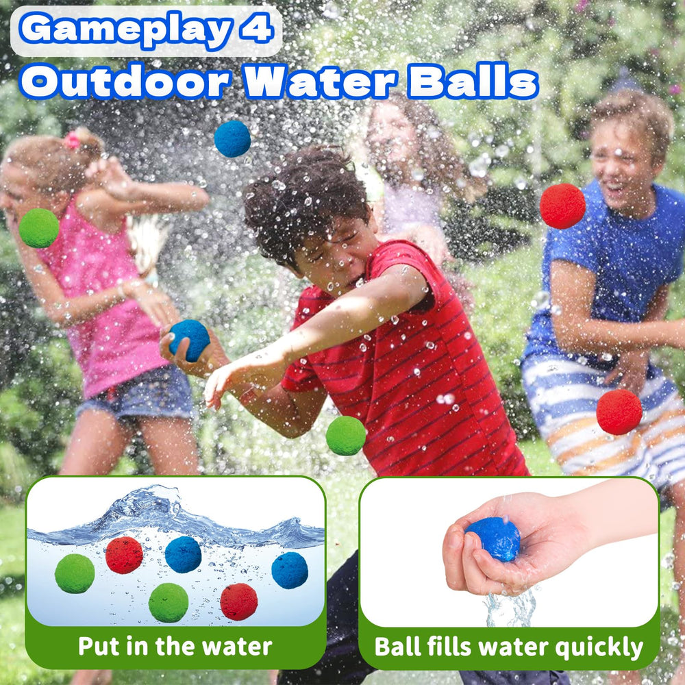 Intoypad pelotas de agua reutilizables detalle, absorben rápido y mojado seguro