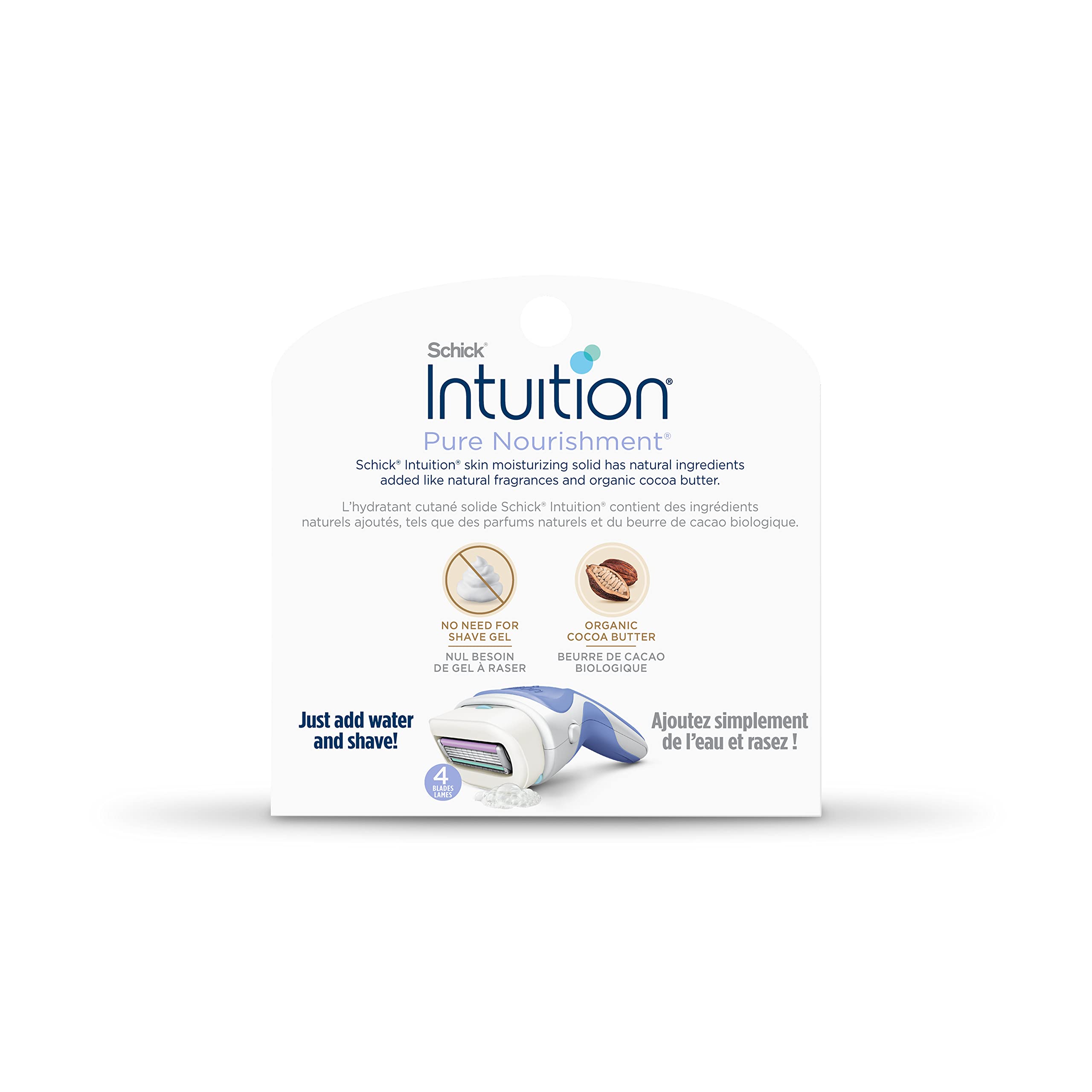 INTUITION ambiente de baño con recambio mostrando rutina rápida y cómoda