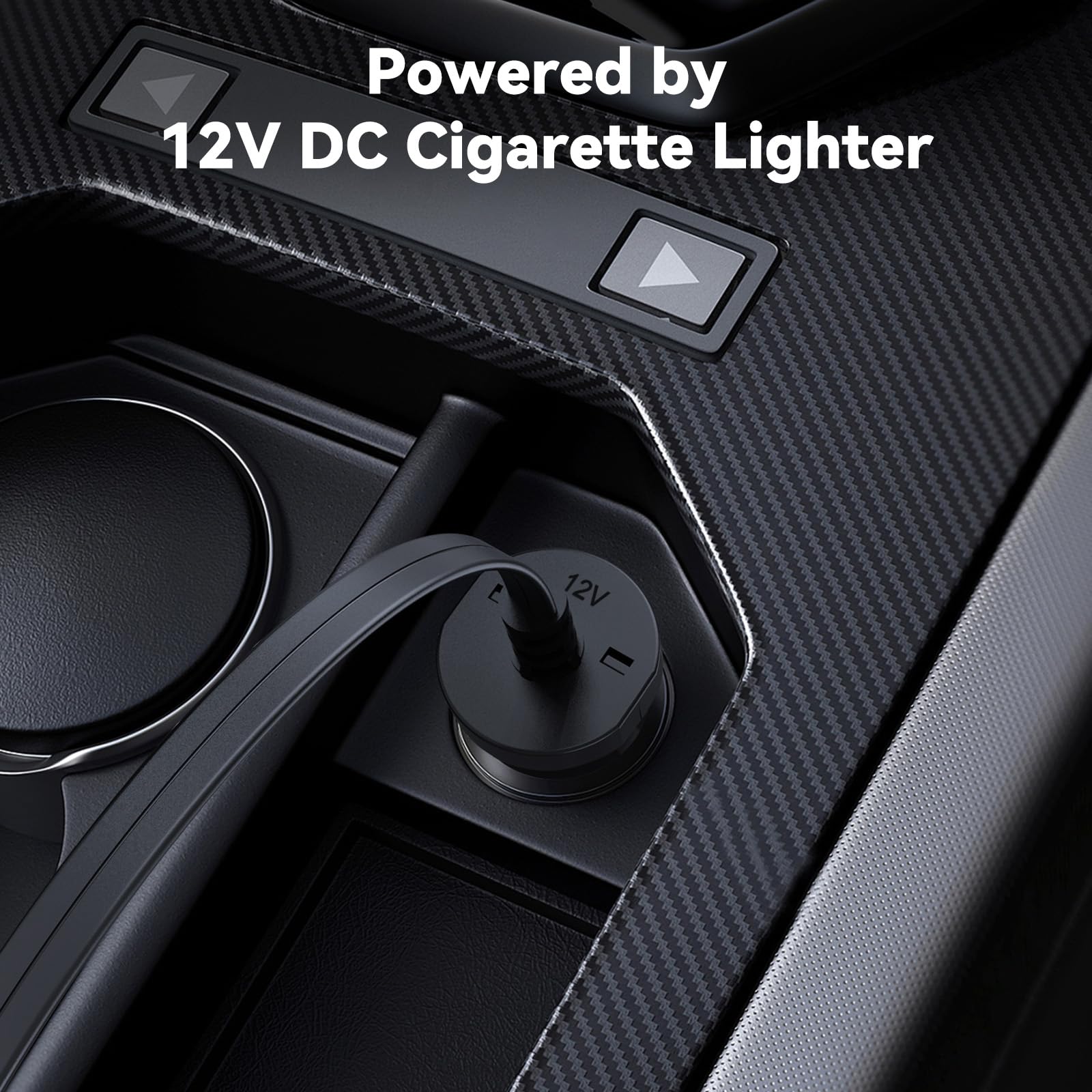 inzeetor cable de alimentación largo de 10.5ft para alcance desde toma del coche