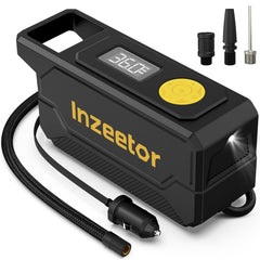 inzeetor vista frontal del compresor mostrando tamaño compacto y portabilidad