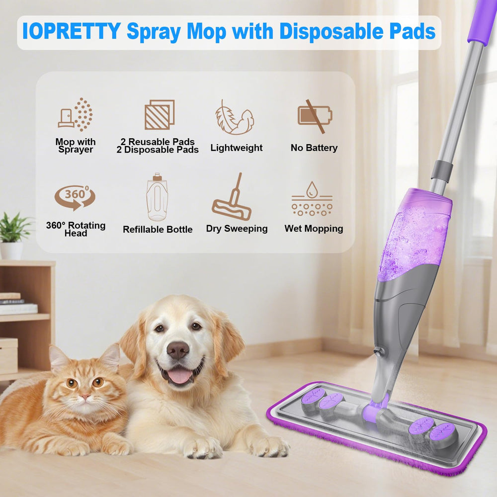 IOPRETTY detalle del cabezal 360 grados para maniobrar fácilmente