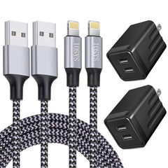 IOSYS adaptador puerto doble frontal mostrando dos salidas USB y carga simultánea