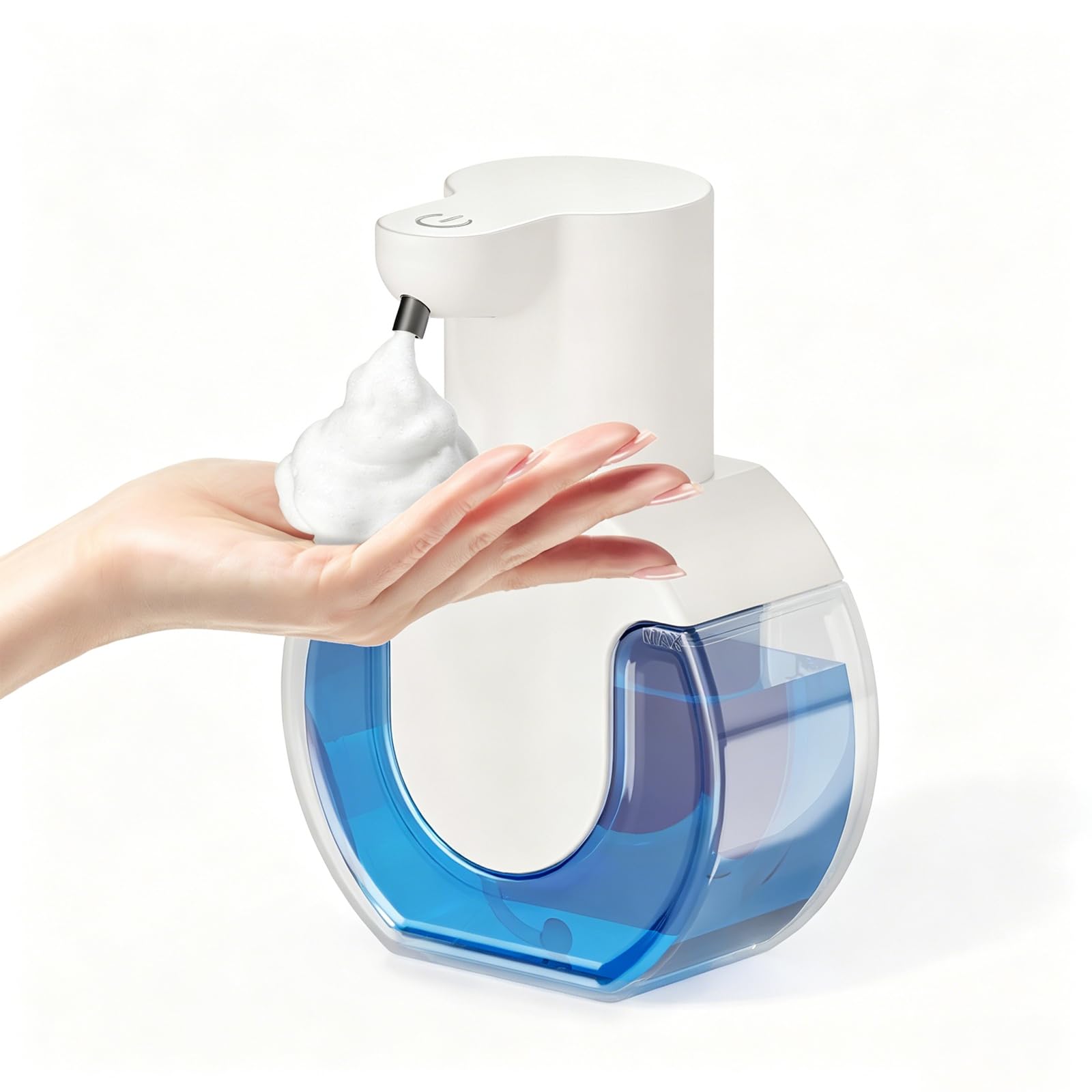 Ipefan frontal del dispensador muestra diseño elegante y uso higiénico