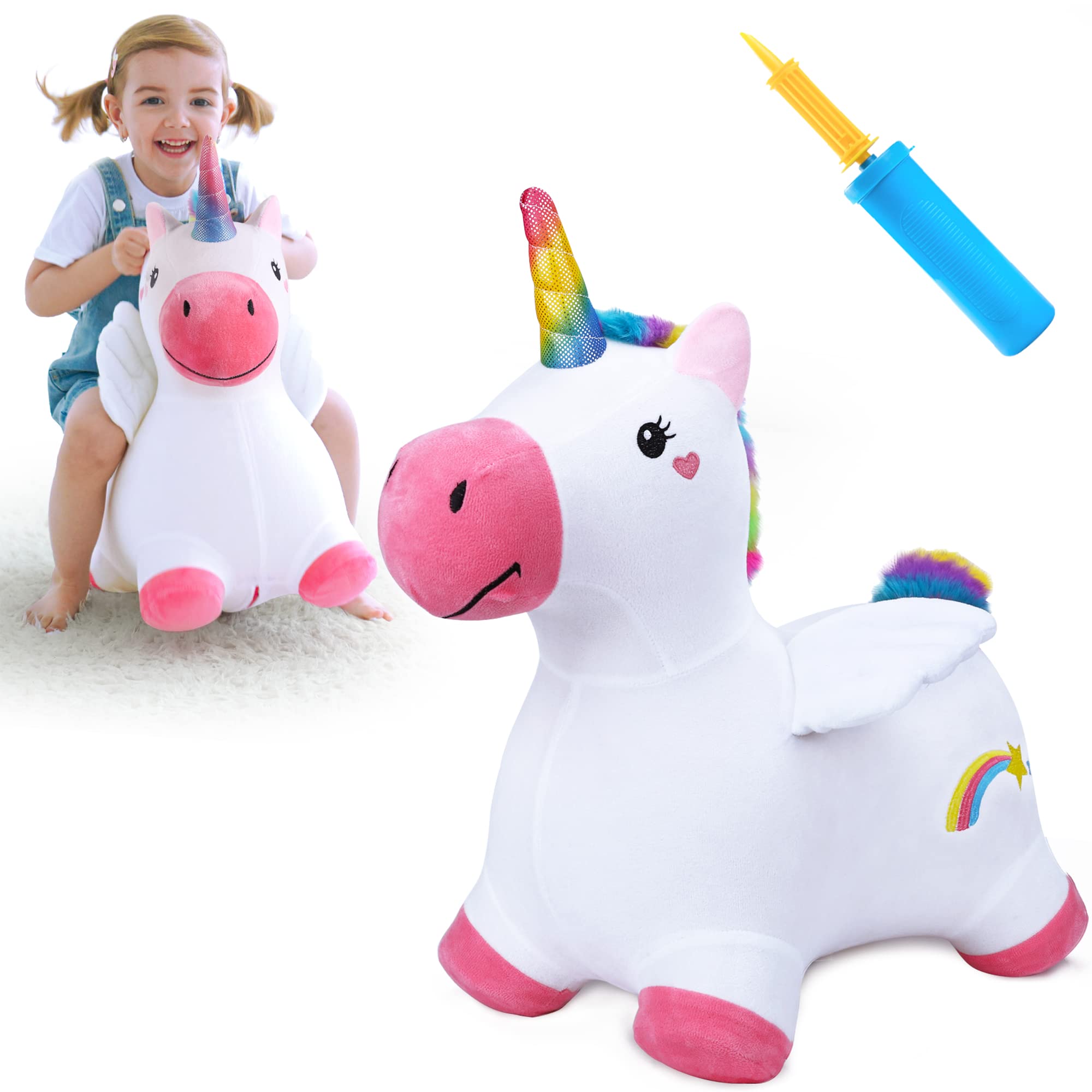 iPlay iLearn unicorn frontal mostrando diseño colorido y diversión segura