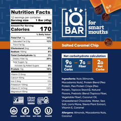 IQBAR barra abierta corte interior revela densidad y fibra beneficiosa
