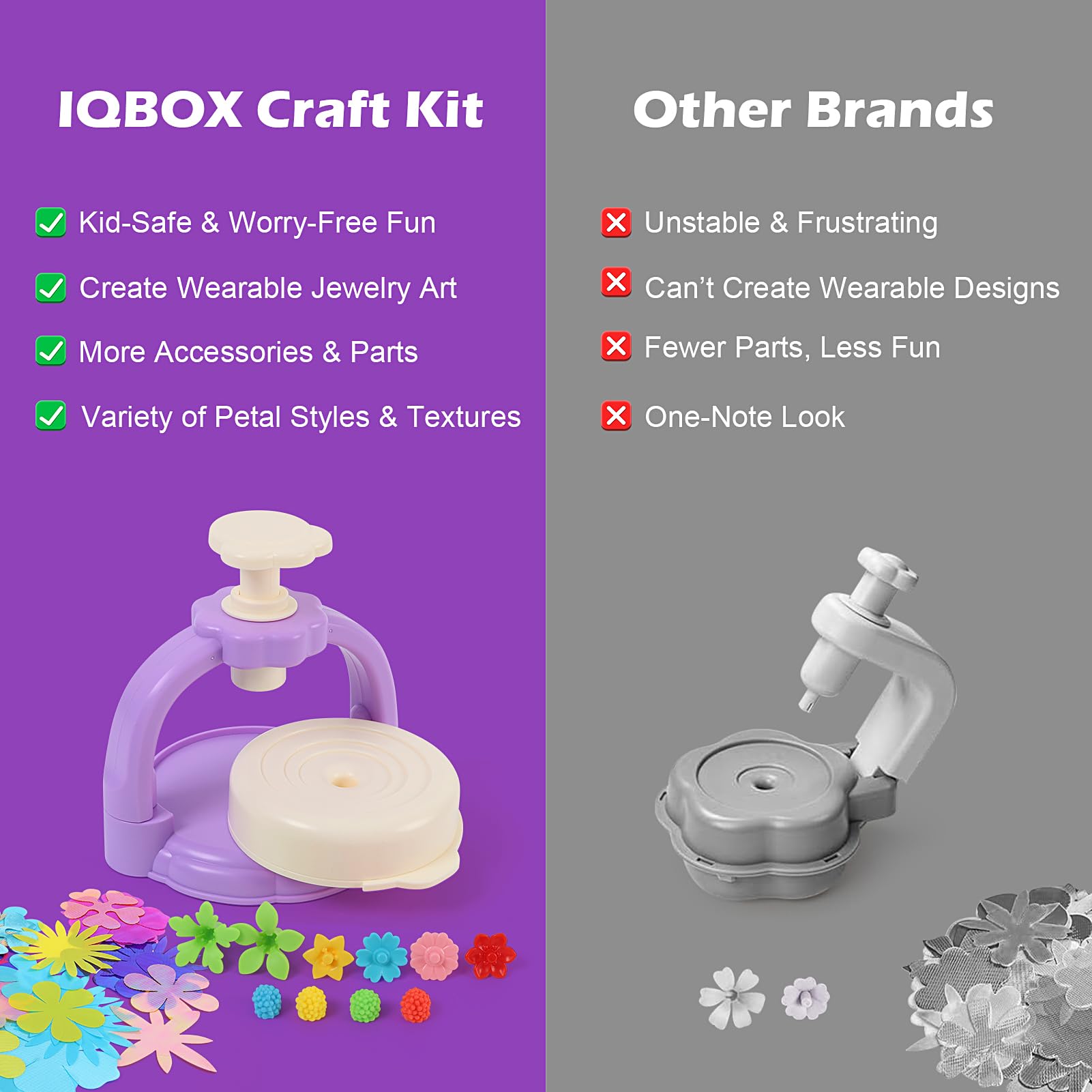 IQBOX ramos terminados sobre mesa listos para decorar habitaciones