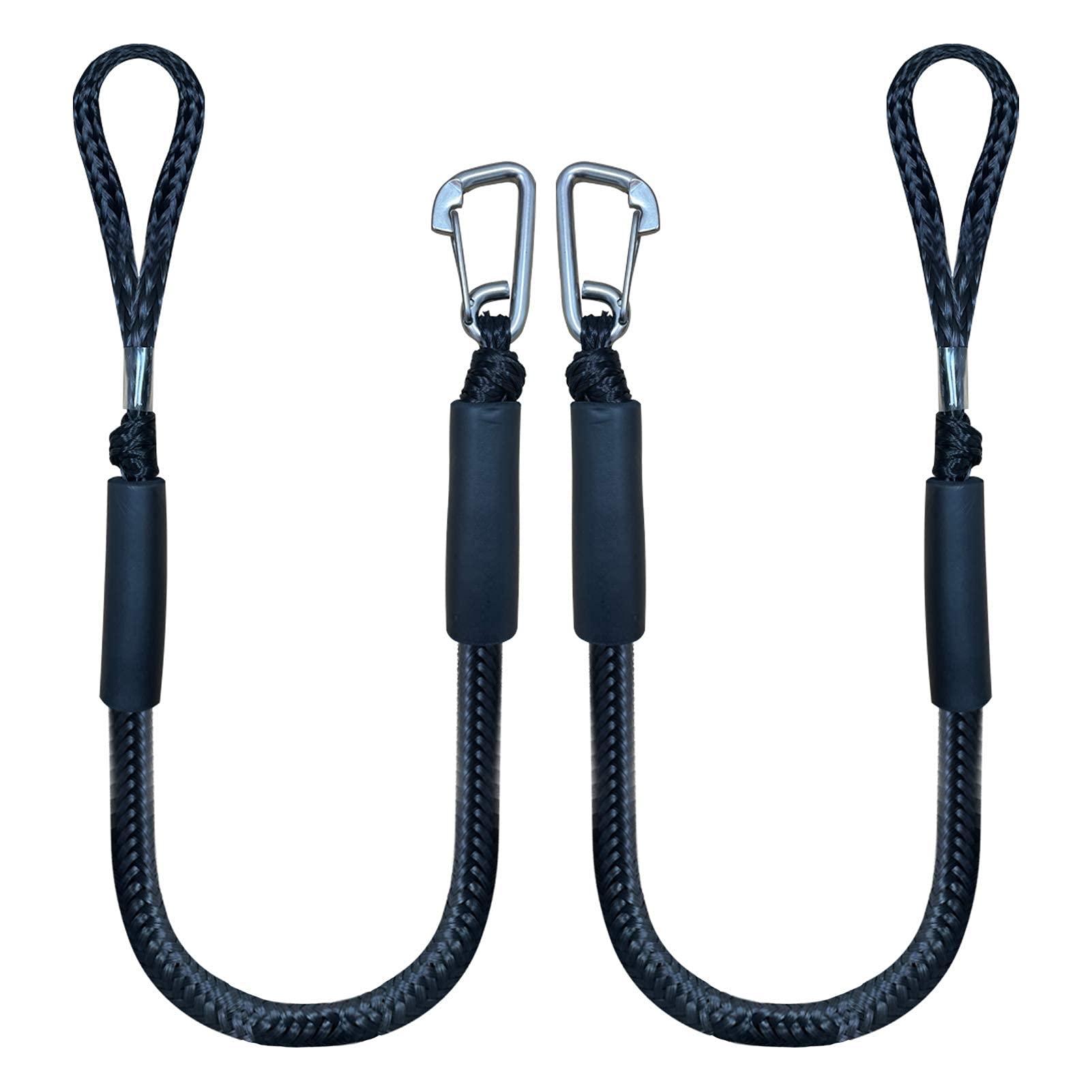 Iririi vista frontal del pack de dos amarras bungee, lista para instalar