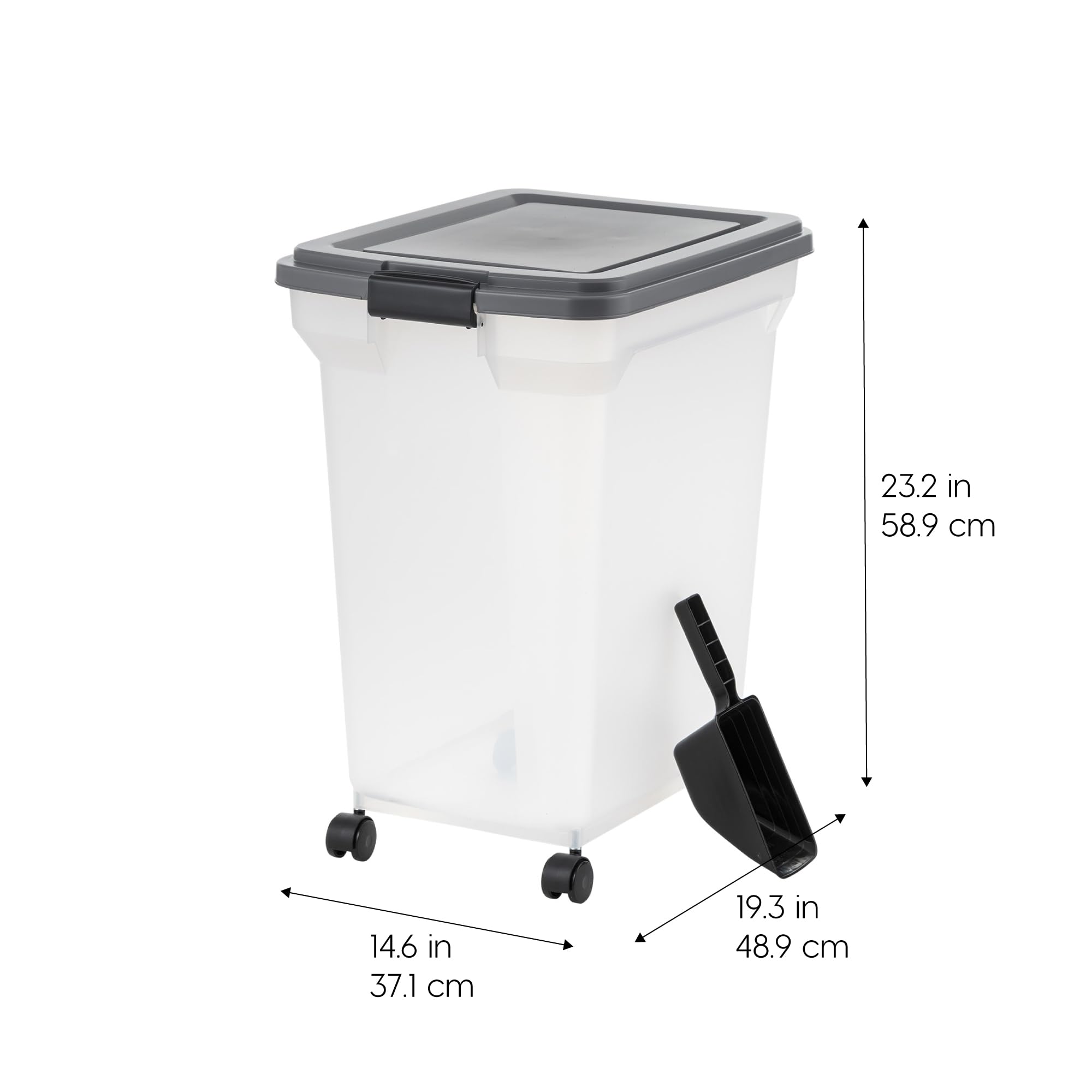 IRIS USA detalle de la tapa con sello hermético ofreciendo frescura prolongada