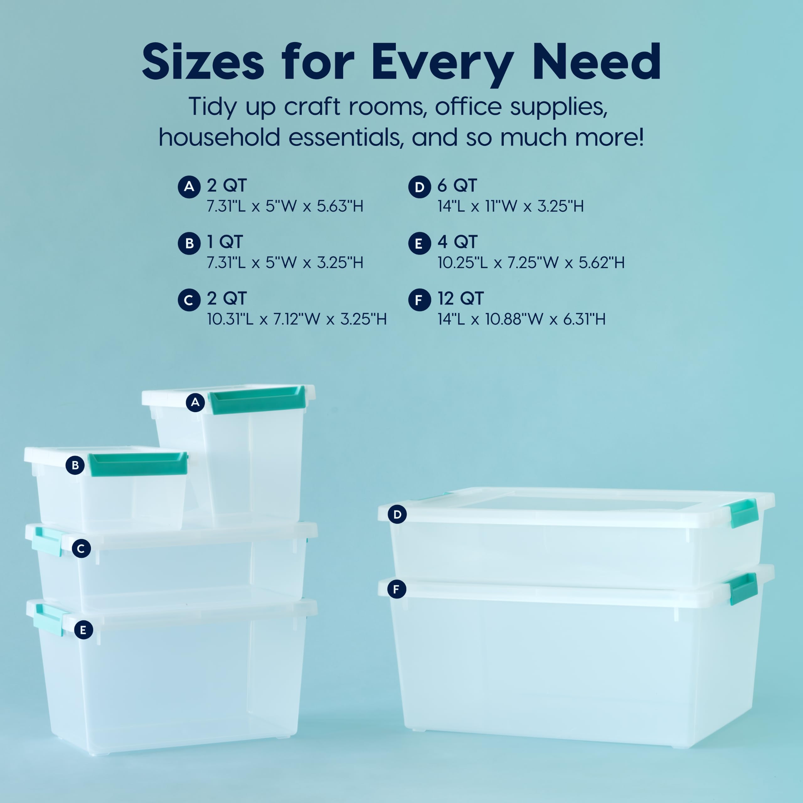 IRIS USA bin with standard paper inside showing organized flat storage