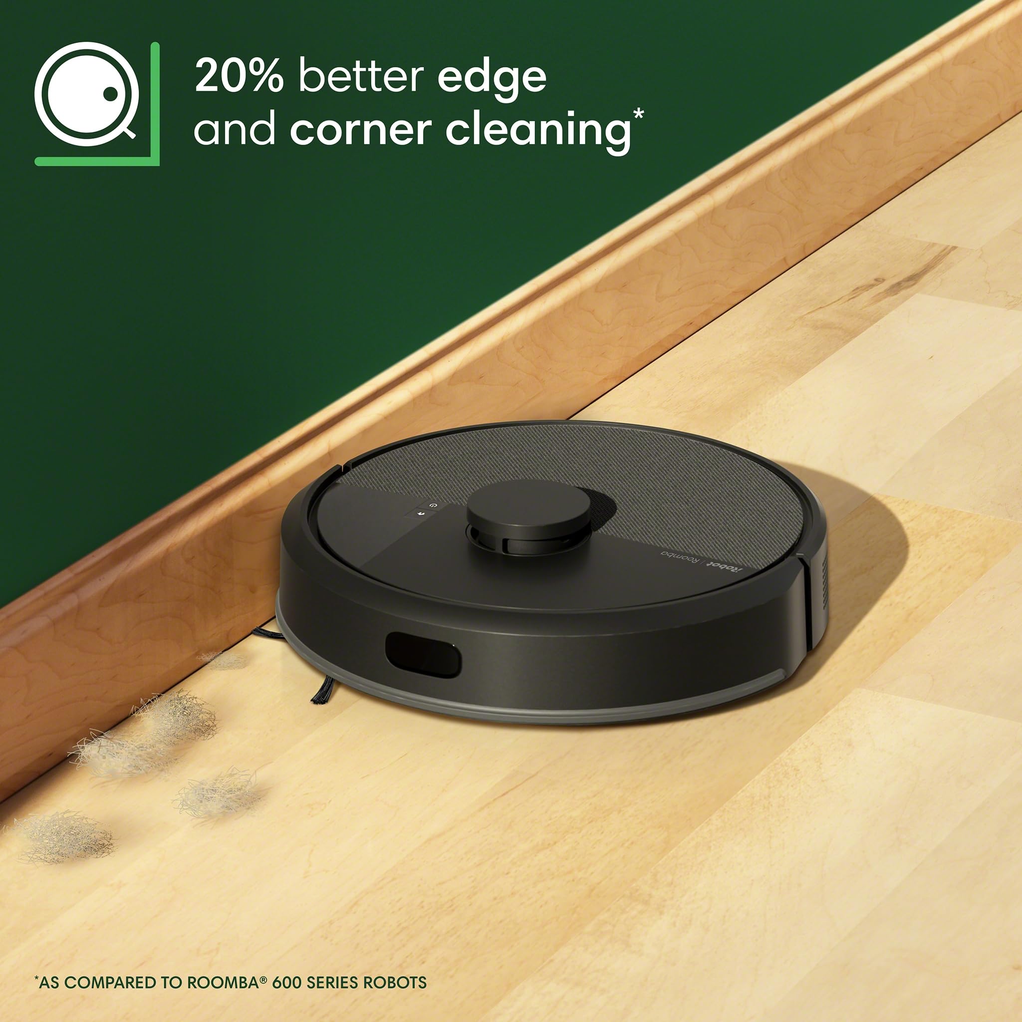 iRobot Roomba 105 botones de control primer plano facilidad de uso