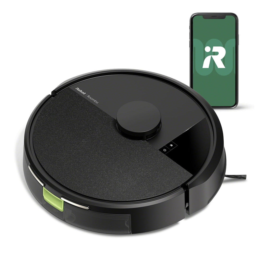iRobot Roomba 105 frontal mostrando diseño compacto y limpieza eficiente