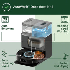 iRobot Roomba almohadilla DualClean vista cercana demostrando acción giratoria