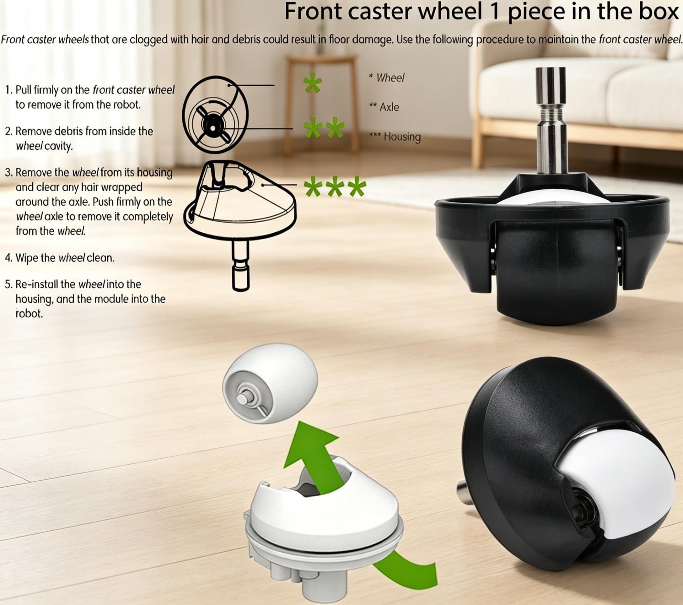 iRobot Roomba tools and accessories lifestyle image simplifies at-home maintenance