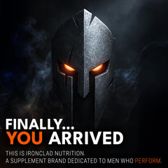 IRONCLAD NUTRITION bote abierto con cápsulas para dosis mensual