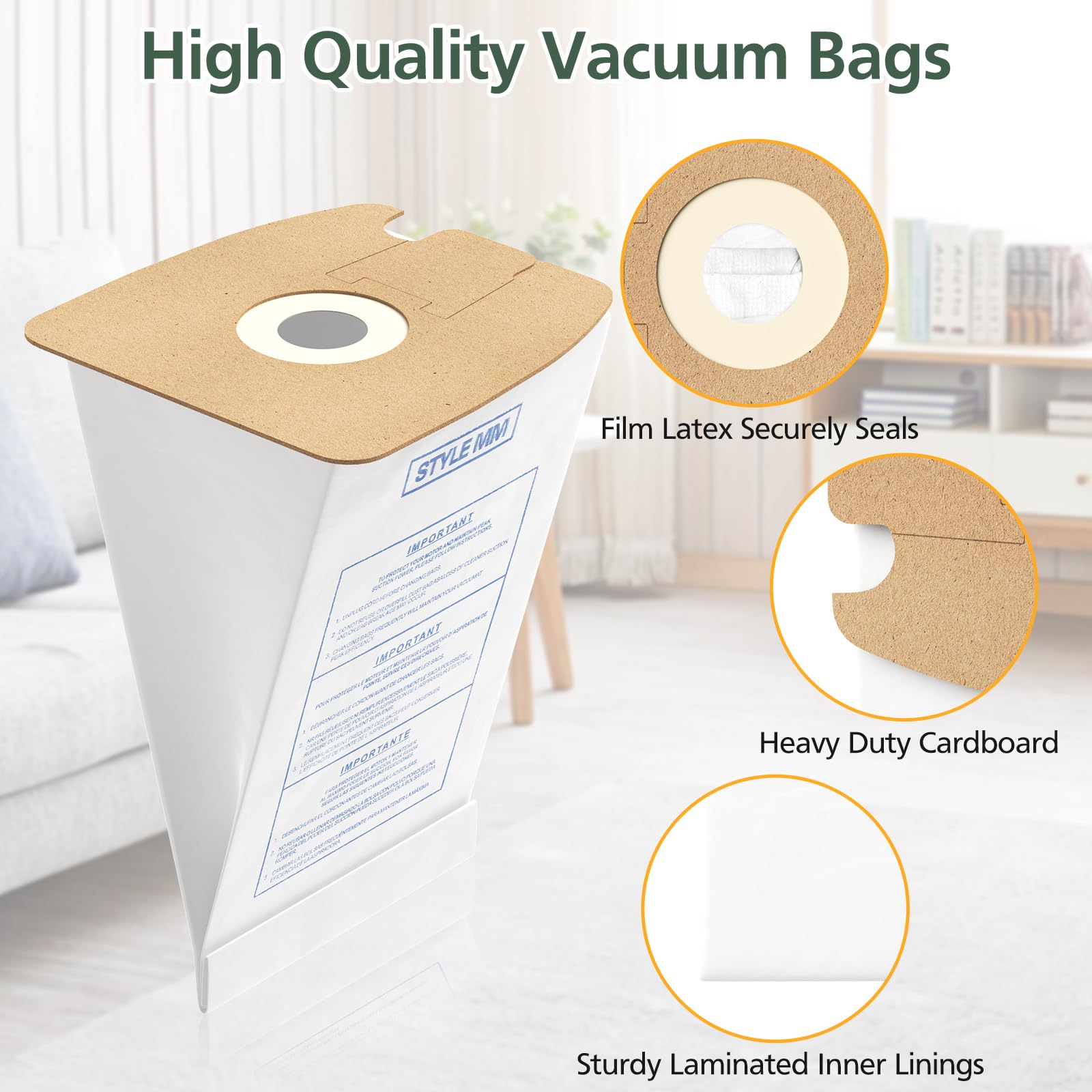 isinlive bolsa Style MM etiqueta con referencia compatible, confirmación