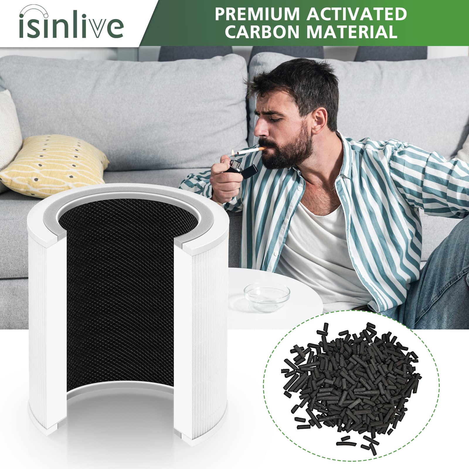 isinlive filtro Core 400S etiqueta FSC en material evidencia uso de papel certificado