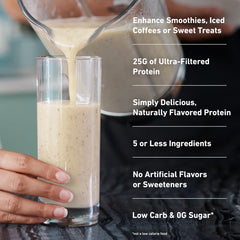 Isopure etiqueta de ingredientes que muestra aislado de suero y vitaminas