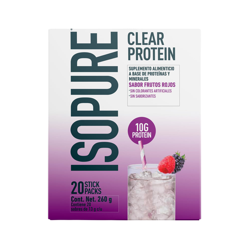 Isopure mezcla en botella demuestra claridad y mezclado sin grumos