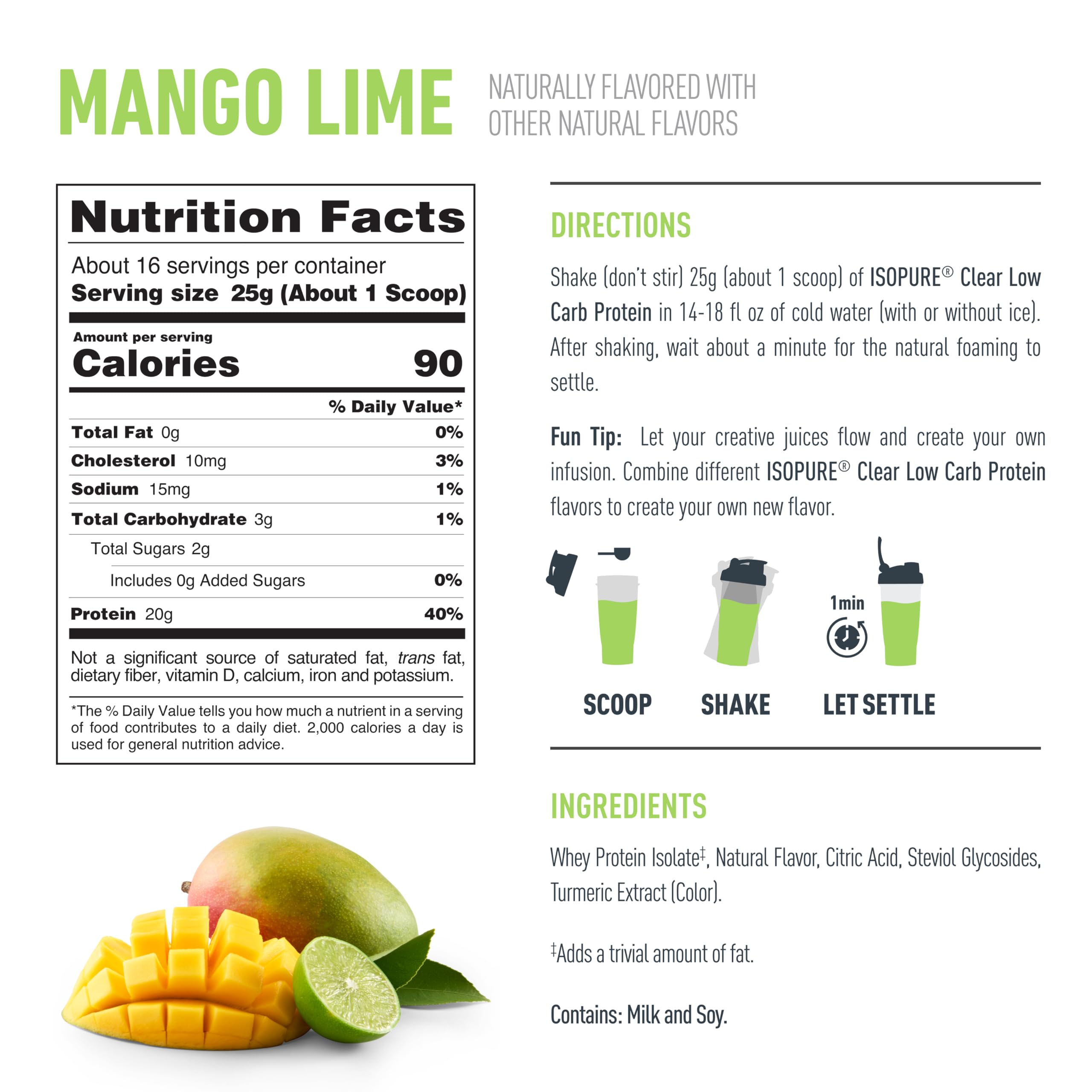 Deportista bebiendo Isopure Mango Lime tras entrenamiento para recuperación práctica