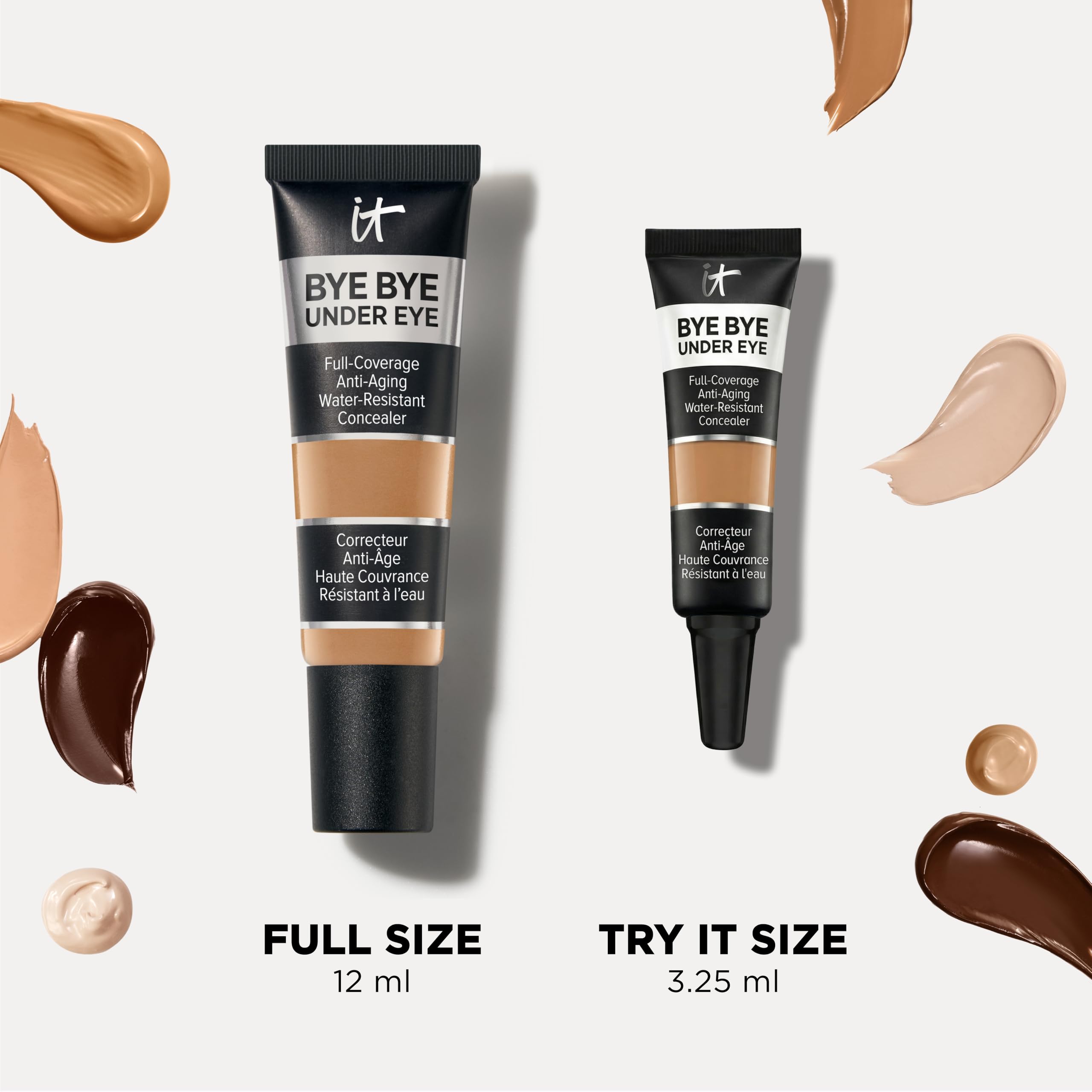 IT Cosmetics producto dentro de un neceser de baño, ideal para llevar y retocar