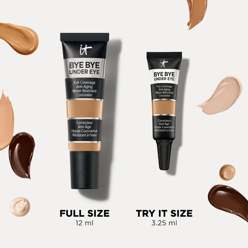 IT Cosmetics producto dentro de un neceser de baño, ideal para llevar y retocar
