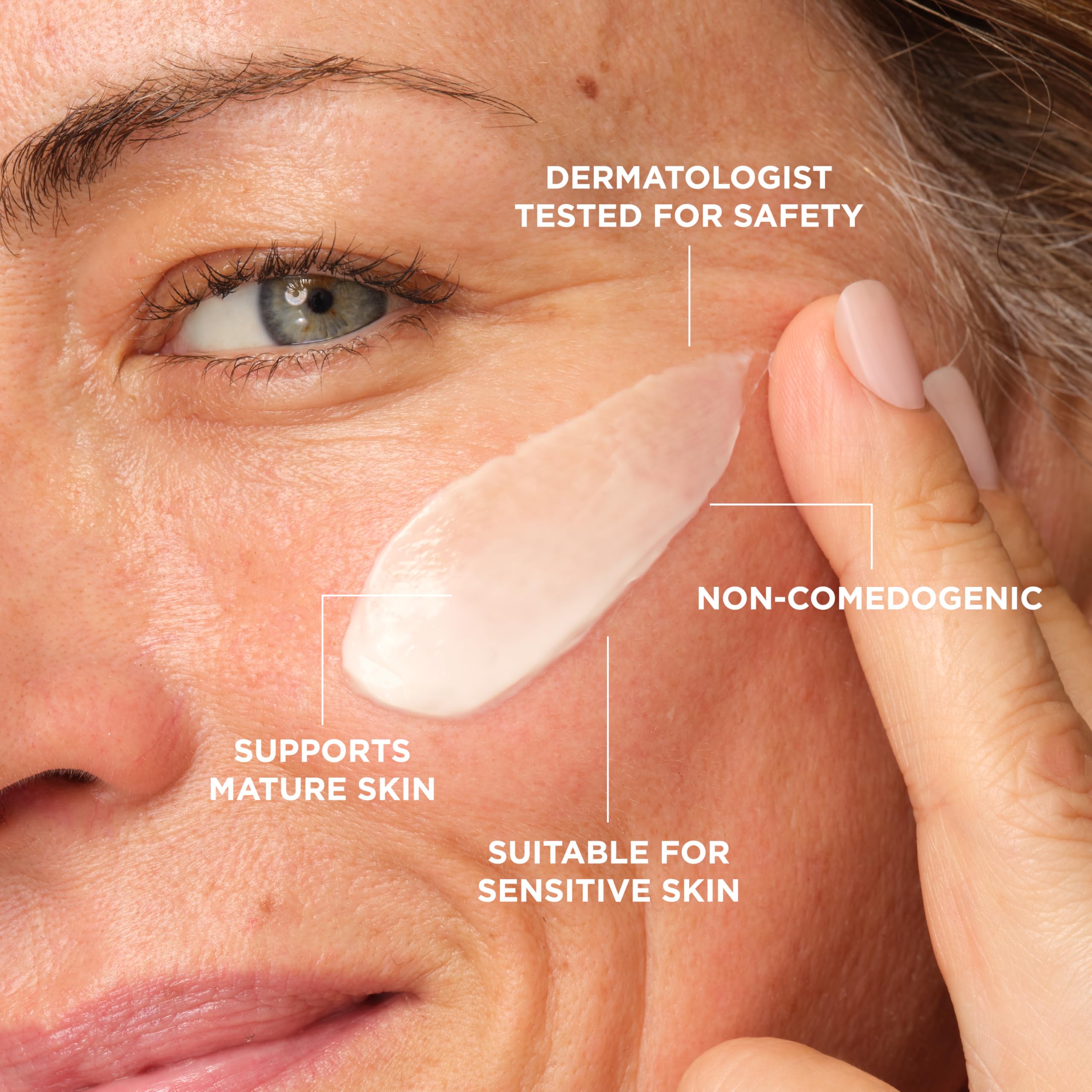 IT Cosmetics comparación antes y después mostrando mejora de textura