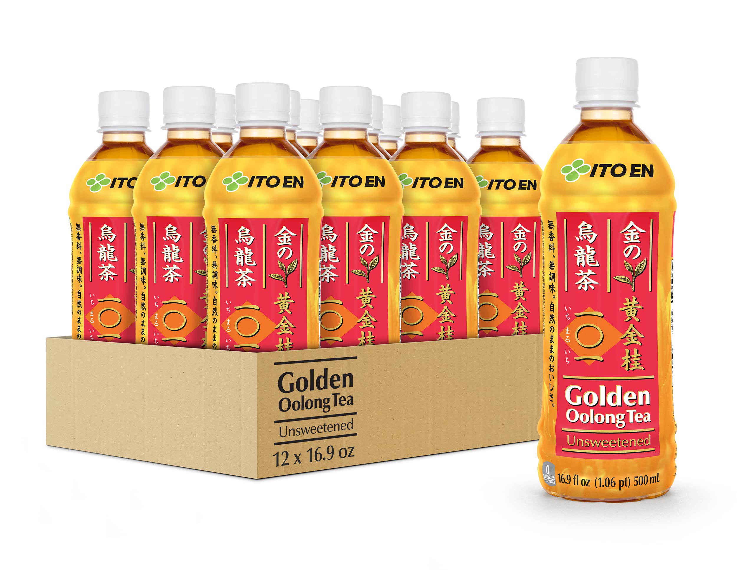 ITO EN botella frontal de Golden Oolong mostrando etiqueta clara y tamaño pack útil