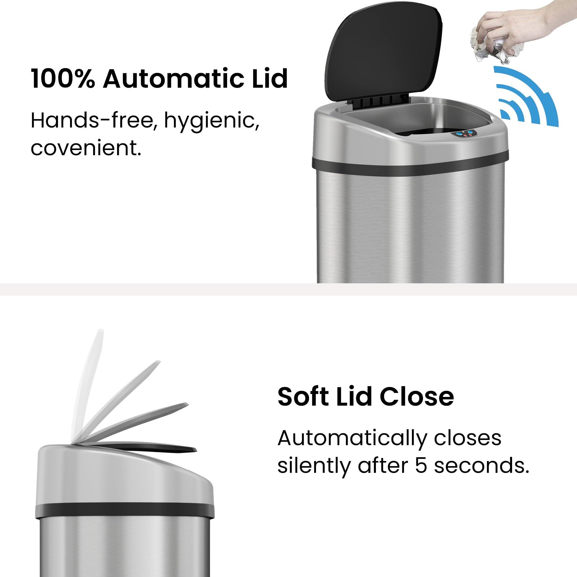 iTouchless filtro Absorbx de carbón activo que neutraliza olores eficientemente